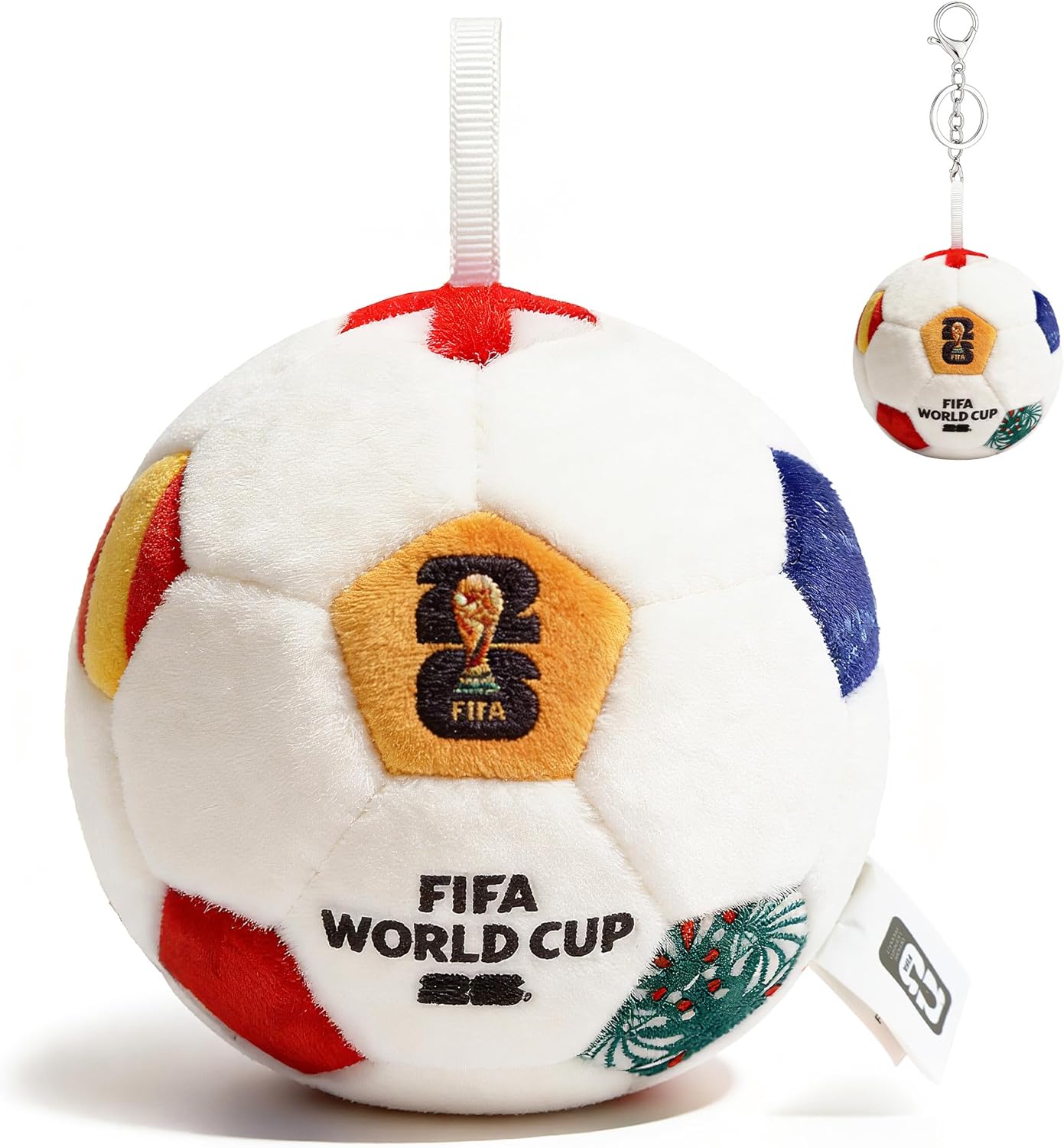 MESUCA FIFA World Cup 2026 Mini Soccer Ball Plush Keychain Pillow — 4.72"