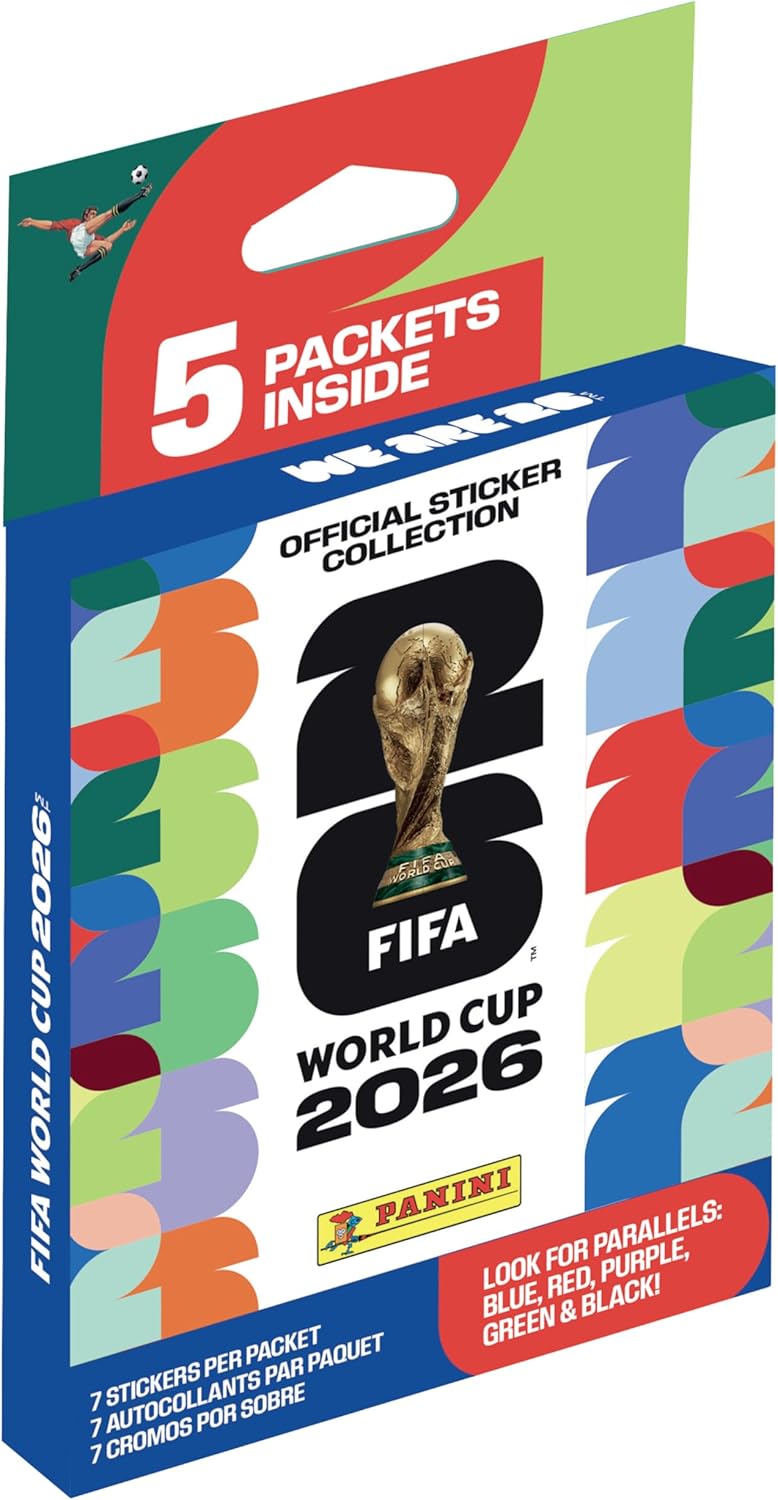 2026 Panini FIFA World Cup Sticker EcoBlister — 5 Official Sticker Packs