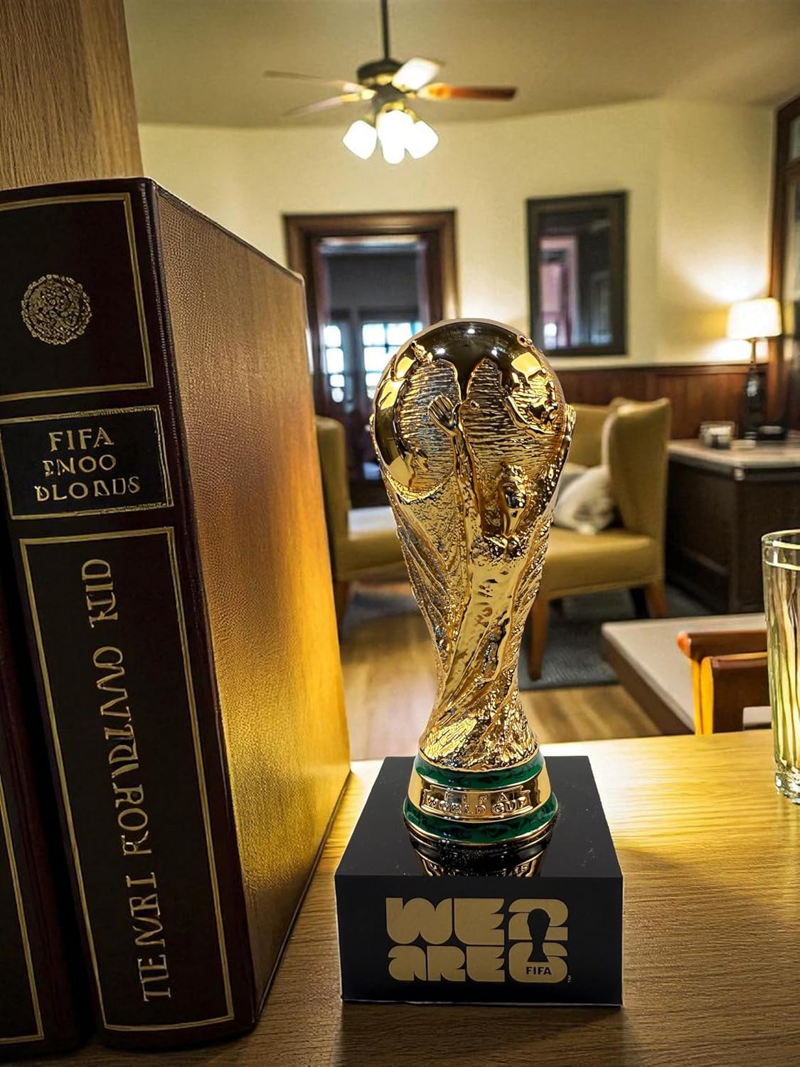 Official FIFA World Cup 2026 Edition — 7.5" 3D Trophy w/ Acrylic Base (Premium Zinc Alloy) — lifestyle view
